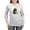 Ash Gray, variant on CafePress - C Blk Sunflower Women's Long Sleeve T Shirt - Women's Long Sleeve Graphic Casual T-Shirt