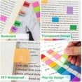 thumbnail image 3 of 1800 Pcs,Sticky Index Tabs, Pop Up Index Tabs, Tabs Flags Stickers，Page Markers, Self Adhesive Tabs Page Markers for Reading Notes Book and Classifying Files.9 Bright Colors of 200 Flags per Color.CA, 3 of 5