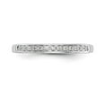 thumbnail image 4 of 14K White Gold Ring Band Wedding Diamond Round , Size 8, 4 of 7