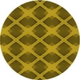 thumbnail image 1 of Ahgly Company Tapis Rond Lavable en Machine Intérieur Transitionnel Brun Bronze Foncé, 4 Pieds Rond, 1 of 7