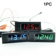 thumbnail image 5 of 12V 3In1 Vehicle Car Kit Thermometer + Voltmeter + Clock Led Digital Display, 5 of 9