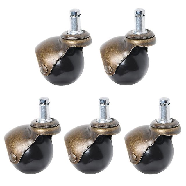 Surrme Set Of 5 Office Chair Swivel Casters, Replacement Office Chair Swivel Leg Casters, For Wood, Rubber, Laminate, Tile Floors, Parquet, For Office Chair,Set Of 5 Office Chair Swivel C
