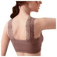 thumbnail image 5 of B91xZ Womens Plus Sports Bras Comfort Full Coverage Large Bust High Impact Sports Bras,Coffee One Size, 5 of 5