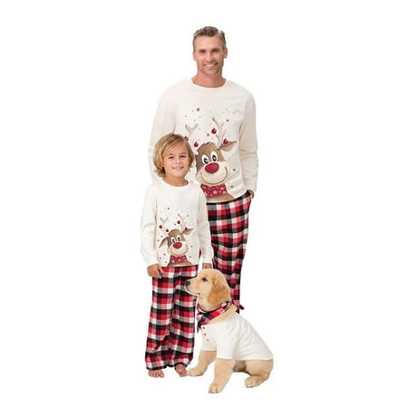 

Family Christmas Matching Pajamas for The Dog Baby Kids Teens and Adults