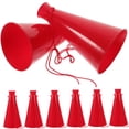 thumbnail image 4 of BEADCEST 10Pcs Red Cheer Megaphones For Football Games And Sports Cheers, 4 of 8