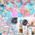 thumbnail image 4 of Gender Reveal Decorations, Gender Reveal Tableware Set with Plates Napkins Cups, Gender Reveal Party Supplies with Balloons Banner Tablecloth Reveal Confetti Balloon, 4 of 8