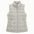 thumbnail image 4 of Edvintorg Women's Winter Waistcoat Sleeveless Zip up Puffer Jacket Lightweight Padded Vest with Pockets Fall Outerwear, 4 of 6