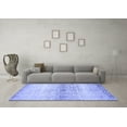 thumbnail image 3 of Ahgly Company Machine Washable Indoor Rectangle Abstract Blue Contemporary Area Rugs, 7' x 10', 3 of 4