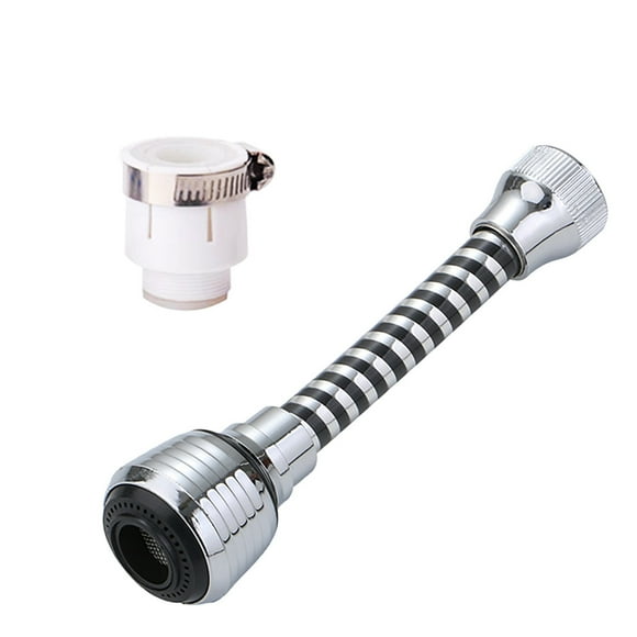 EGNMCR Faucet Splashs Extension Extender Household Tap Water Shower Water Saving Rotatable Filter Nozzle With Universal Joint Heat Insulation Pad