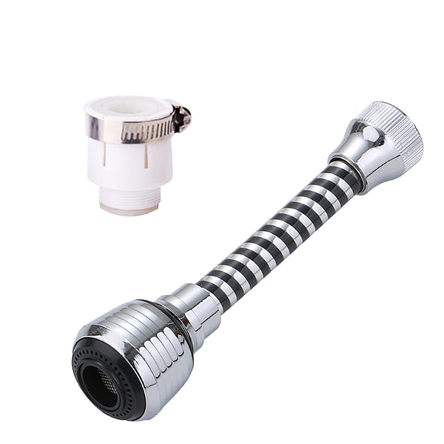 Birdeem Rallonge d'Éclaboussures de Robinet, Rallonge d'Eau pour Robinet Domestique, Douche, Économie d'Eau, Buse de Filtre Rotative avec Joint Universel
