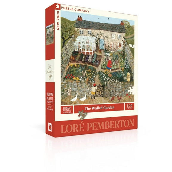 New York Puzzle Company The Walled Garden 500 Piece Jigsaw Puzzle