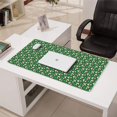 thumbnail image 3 of Long Mouse Pads for Desk,Green Christmas Snowman Pattern Desk Mats on Top Of Desks, Desk Mouse Pad Extra Large with 3mm Non-Slip Base and Stitched Edge for Gaming,Office,Work,Home 31.5x15.7in, 3 of 5