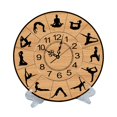 thumbnail image 4 of veasfak 11.8inch Round Clock with Pose Pattern Multipurpose Tabletop Decoration Big Numbers, 4 of 9