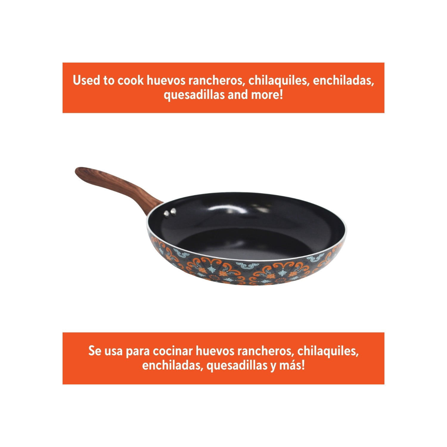 San Ignacio Frying Pan - 24 Cm Pressed Aluminum, Expert Collection, Multicolored