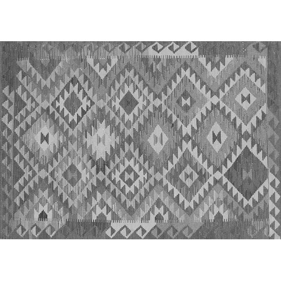 Ahgly Company Indoor Rectangle Southwestern Gray Country Area Rugs, 2' x 4'