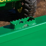 Titan Attachments 5FT Dirt Bucket Attachment Fits John Deere Hook And Pin Tractors, Low Profile Bucket For Dirt, Debris, Material Loading with Reinforced Gussets