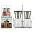 thumbnail image 2 of GUOOL Adjustable Grinder Coarse Mill Glass Shakers Spice Jar Short with stand, 2 of 9