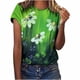 thumbnail image 1 of Tops a la moda para mujer, divertidas camisetas blancas holgadas informales con estampado del Día de San Patricio, camiseta con estampado de blusa Pompotops hfajkhk127403, 1 of 9