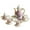 8pcs/set, variant on 8Pcs/Set 1/6 Porcelain Dining Ware Teapot Dish Miniature Dolllhouse Accessories