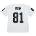 thumbnail image 3 of Men's Mitchell & Ness Tim Brown White Los Angeles Raiders 1994 Legacy Replica Jersey, 3 of 7