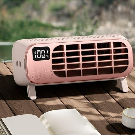 

Fan Double Power Bladeless Portable Handheld Fan With Five-speed Adjustment For High Wind Power And Low Noise Desktop Fan desk fan quiet