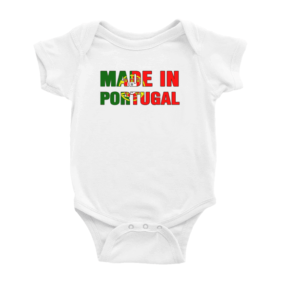 Made In Portugal Funny Baby Bodysuit Boy Girl Clothes