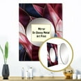 thumbnail image 3 of Designart "Opulent Deep Burgundy Marble Elegance" Abstract Mirror Wall Decor - Glam Gold Marble Mirror Wall Art For Entryway - 32" x 24" Inch, 3 of 5