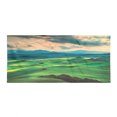thumbnail image 1 of Tuscany Gym Towel, Tuscany Spring Rolling Hills on Sunset Agriculture Farmlands Volterra Italy, One-Sided Quick Dry Microfiber for Beach Fitness & Swimming, 60" x 30", Seafoam Green, by Ambesonne, 1 of 2
