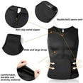 Neoprene Sauna Suit for Men Zipper Waist Trainer Vest Tank Top Trimmer
