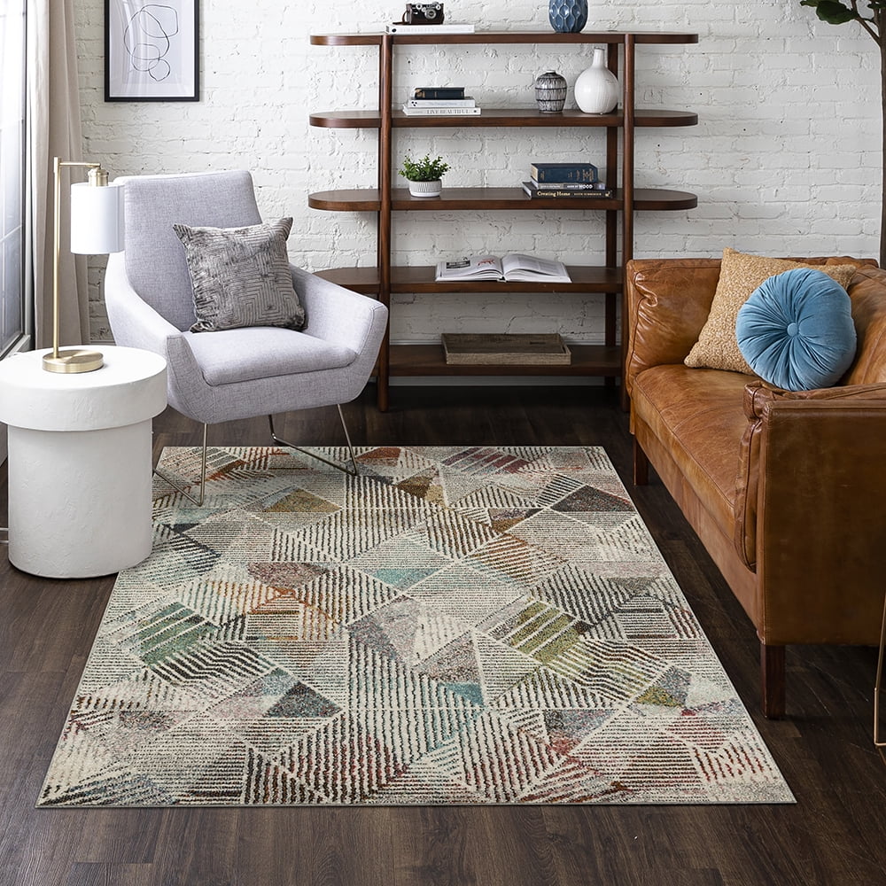 Mohawk Home Turnberry Indoor Geometric Area Rug, Multi, 6' x 9'