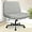 Grey, variant on CQAOE Criss Cross Chair with Wheels, Armless Wide Seat Ergonomic Adjustable Swivel Desk Chair, Comfortable Cross-Legged Task Chair for Home Office, Bedroom, Vanity (Mint)