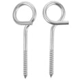 thumbnail image 3 of 2 Pcs Vis en Acier Inoxydable Crochets à Œillets en Métal Vis à Œillets Robustes Crochets de Plafond pour Chaises Balançoire Design Ergonomique pour Usage Intérieur Extérieur, 3 of 9