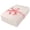 DotRibbonBow, variant on Premium Soft Fitted Sheet for Blow Up Bed Mattress Sheets with Zipper for Camping Office Bedroom, Glosspinkbow Print