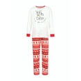 thumbnail image 1 of ITFABS Christmas Family Pajamas Set, Letter Deer Print Tops+Trousers/Romper, 1 of 9