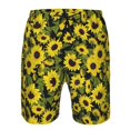 thumbnail image 3 of Logiee Sunflowers In Vintage Print Mens Swim Trunks Quick Dry Board Shorts,Breathable Hawaii Beach Shorts Swimwear Bathing Suits-XX-Large, 3 of 6