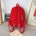 thumbnail image 4 of Linda mochila escolar para mujer con apliques de estrellas, bolsa de viaje al aire libre, color rojo, 4 of 7