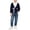 Blue, variant on Boys‘ Cotton Cardigan Sweater Button-Up V-Neck Knit Basic Casual Outerwear School Uniform Sweater Striped Rib Trim Pullover