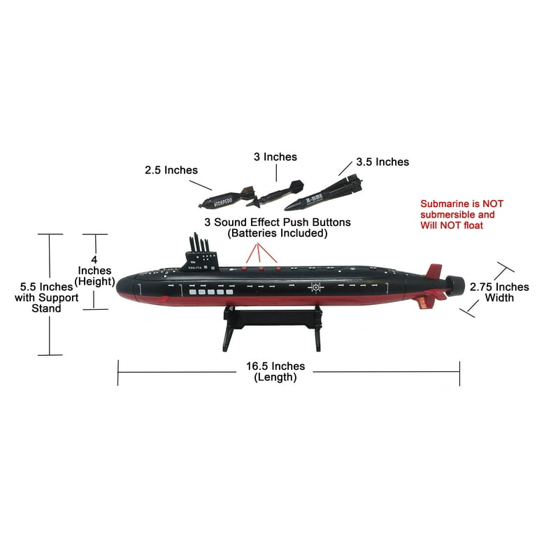 Rc submarine 2024 with torpedoes
