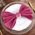 thumbnail image 6 of BalsaCircle 20 Pieces 20" Fuchsia Polyester Napkins Wedding Kitchen, 6 of 8