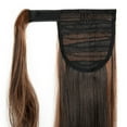 thumbnail image 3 of SHCKE 24 Inch Straight Ponytail Extension 18 Inch Clip in Curly Ponytail Extension Wrap Around Ponytail Extension Synthetic Hairpieces for Women, 3 of 4