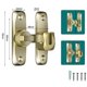 thumbnail image 1 of No Drill Installation Zinc Alloy Door Latch Bolt Lock for Sliding Doors Bathroom Bedroom Closet Door, 1 of 5