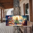 thumbnail image 4 of Merry Christmas Pitbull Santa Hat Xmas Tree Winter Holiday Landscape Wood Sign Terrier Dog Lover Hanging Wall Home Decor - 01013, 4 of 5