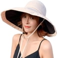 thumbnail image 1 of Sombrero de sol para mujer, plegable, reversible, con protección solar UV, ala ancha, para playa, para verano$Sombrero de sol para mujer, sombrero de sol de ala ancha para mujer, sombrero, 1 of 5