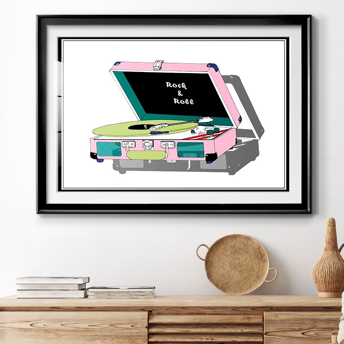 Record Shop I Premium Framed Print - Ready to Hang