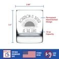 thumbnail image 4 of Bevvee Whiskey Rocks Glass 10.25 oz Bourbon Better Lake Gifts for Whiskey Enthusiasts Glassware & Drinkware, 4 of 4