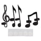 thumbnail image 2 of Portavelas de pared con notas musicales, 4 piezas, hierro único, negro, portavelas de pared con notas musicales, portavelas con notas musicales, calidad inigualable, 2 of 8