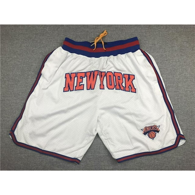 Shorts de Basketball avec Broderie, Culottes Rétro Brodées, Shorts à Poche Zippée - WEVALLEY
