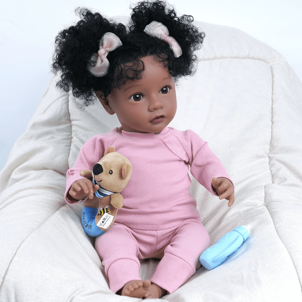 RSG 20 Inch Lifelike Reborn Baby Dolls- Handmade Soft Cloth Body Touch Baby Dolls Real Life with Clothes and Toy Gift for Kids Age 3+
