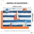 thumbnail image 6 of Yayeee Doormat for Indoor Entrance 32" x 20" Non Slippery Floor Rug, Blue Sailboats, 6 of 8