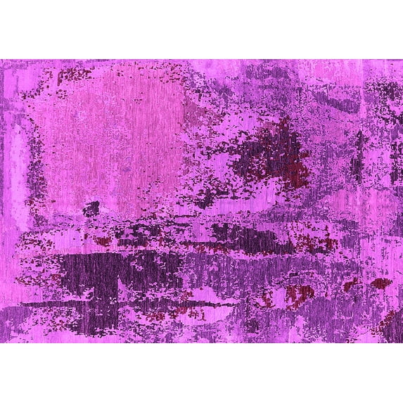 Ahgly Company Indoor Rectangle Oriental Pink Industrial Area Rugs, 2' x 3'